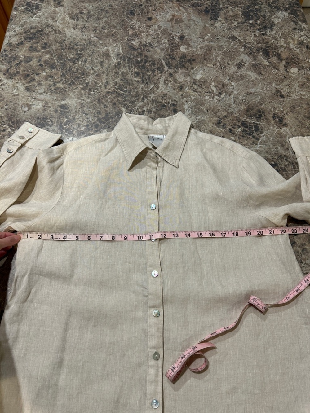 Finley 100% Linen Button Down Shirt XL - Picture 7 of 8